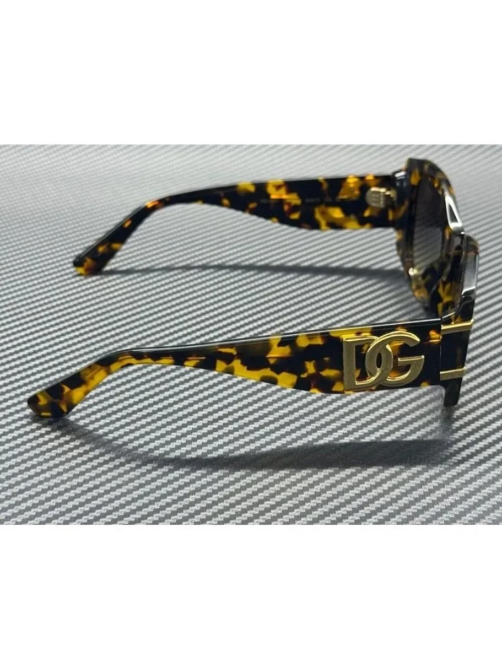New Dolce & Gabbana Men Yellow Havana Sunglasses 54-17-145